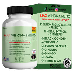 Max Winona Meno bottle cap sealing freshness.