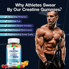 MaxHemp Creatine Gummies berry flavor hints tasty, low-sugar support for workouts.