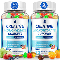 MaxHemp Creatine Gummies bottle shown for workout-ready energy and endurance.