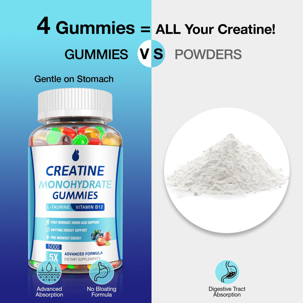 MaxHemp Creatine Gummies vegan non-GMO bottle conveys clean performance fuel.
