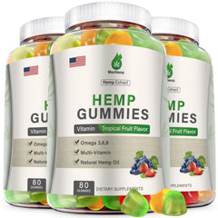 MaxHemp gummies packaging for quick three-pack daily use.