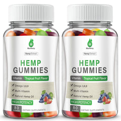 MaxHemp hemp gummies bottle closeup showing vegan bear candy for daily routine