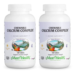 Maxi Health calcium complex vanilla-tablets for daily bone support.