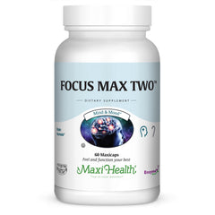 Maxi Health FocusMax Two bottle front, ready for daily cognitive support
