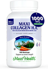 Maxi Health Marine Collagen bottle shown, supporting joint comfort and skin hydration