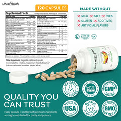 Maxi Health Multivitamin produced in a GMP-certified facility for quality