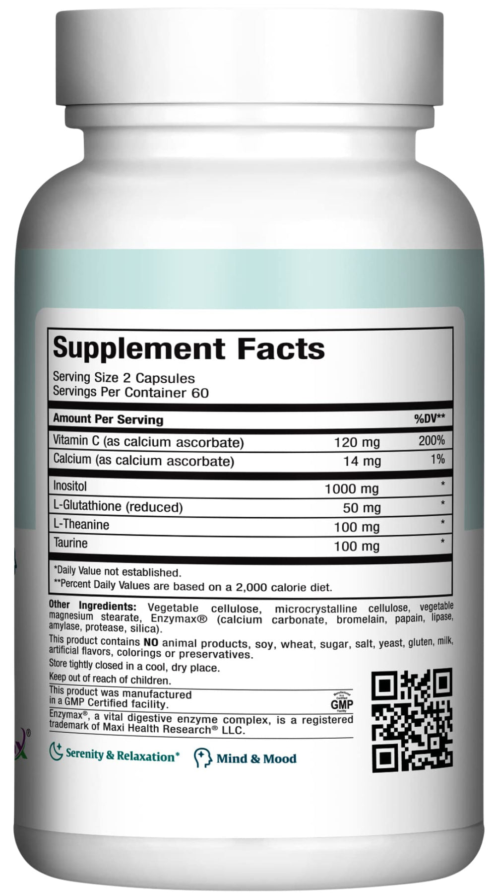 Maxi Health Relax to The Max capsules closeup for mood support