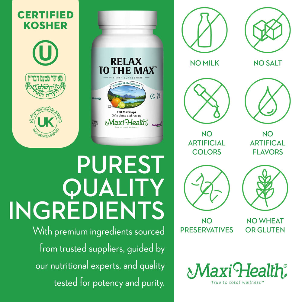 Maxi Health USA made GMP facility badge image conveys quality