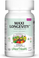 Maxi Health Women's Multivitamin 50 Plus bottle showing daily energy support