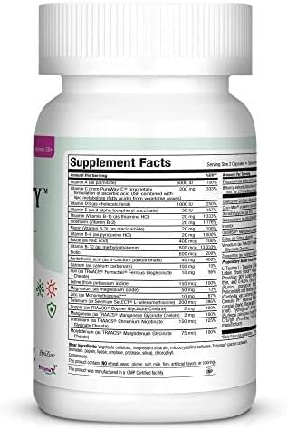 Maxi Health 50 Plus multivitamin bottle emphasizing high absorption vitamins