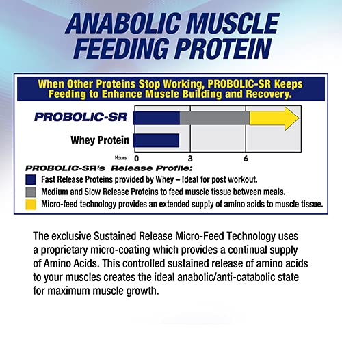 Maximum Human Performance Probolic-SR vanilla label close-up, emphasizing multi-source protein blend