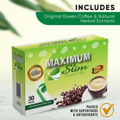 Maximum Slim Original Green Coffee natural ingredients spotlight clean-energy potential.