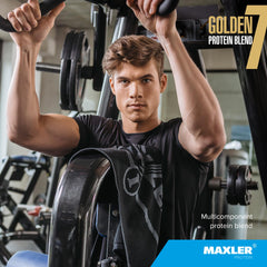 Maxler Golden 7 protein blend shake glass illustrating versatile post-workout option
