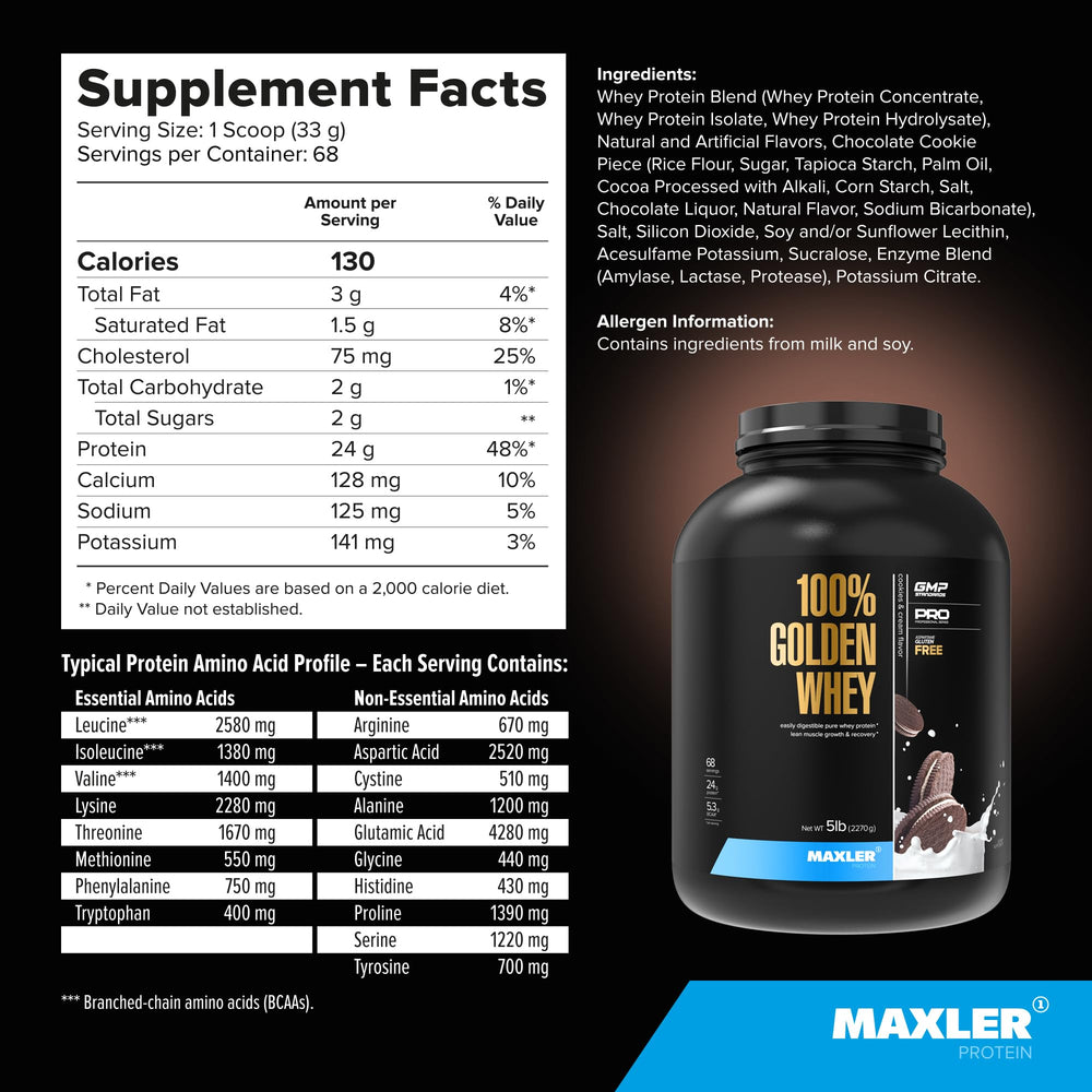 Maxler Golden Whey baking idea shows versatile use beyond shakes.