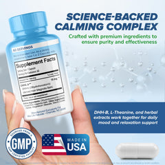 MAXLIFE NATURALS Chill Pill bottle on table ready for daily routine and calm.