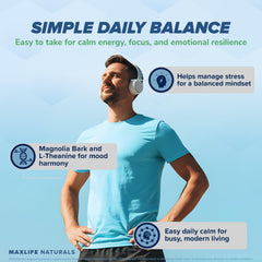 MAXLIFE NATURALS Chill Pill packaging closeup highlighting clean labeling and ingredients.