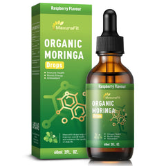 MaxuraFit Moringa Drops bottle for daily immune support and energy.