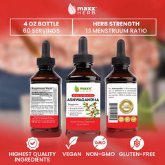 Maxx Herb Ashwagandha USA-made facility logo emphasizing quality manufacturing.