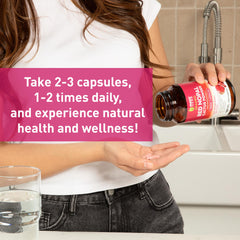Maxx Herb Red Nopal label detail highlighting calcium and fiber benefits.