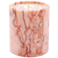 Mayroom hand-polished stone candle holder adds elegance to living room or spa-like bathroom.