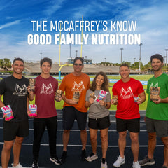 MCCAFFREY PROTEIN BITES active family-friendly snack in use
