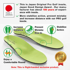 MCGear insoles have a concave left-ball shape for rotation control.