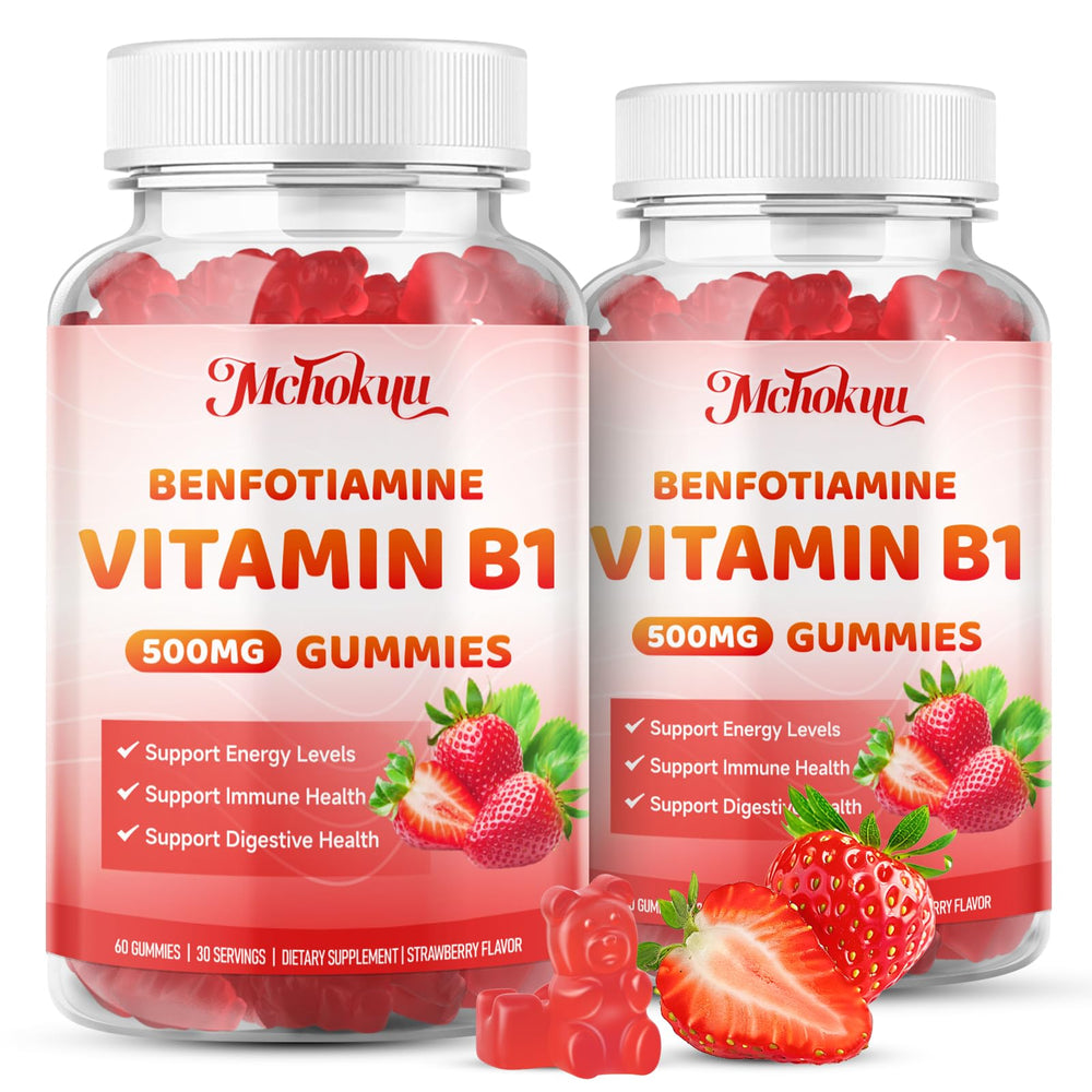 Mchokuu B1 gummies 500mg bottle for daily energy support