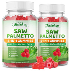 Mchokuu Saw Palmetto Gummies bottle-front for daily wellness packaging.