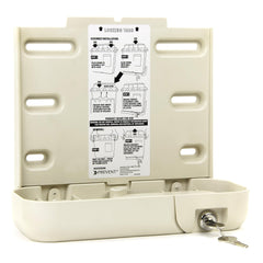 McKesson Prevent sharps locking wall cabinet front view securely houses sharps