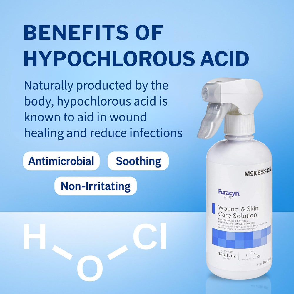 HOCl dermal wash close-up showing non-toxic, alcohol-free formula