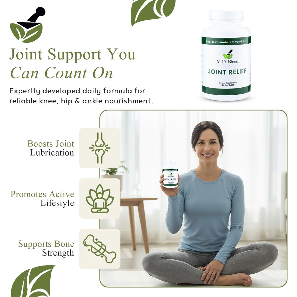 MD Blend M.D. Joint bottle cap open highlights easy daily use.