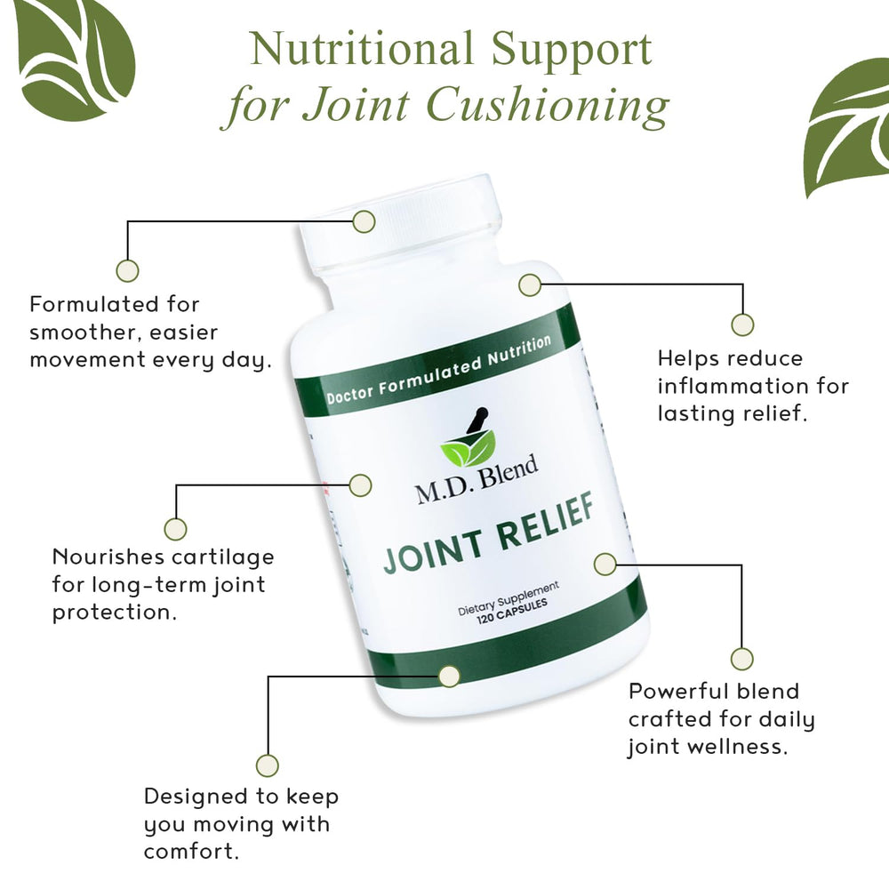 MD Blend M.D. Joint knee movement lifestyle image highlights mobility.