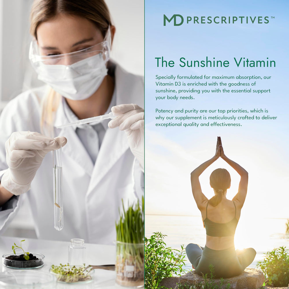 MD Prescriptives Vitamin D3 180 gelcaps daily use supports consistent wellness habits.