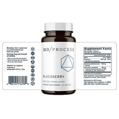 GlucoBerry capsules close-up emphasizing easy daily dose