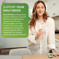MD.LIFE ADK capsules being dispensed for easy daily use