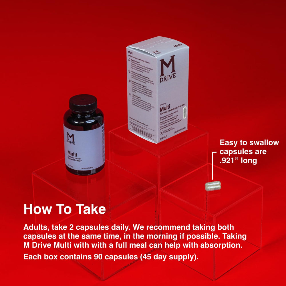 Mdrive Multivitamin for Men with digestive enzymes for digestion