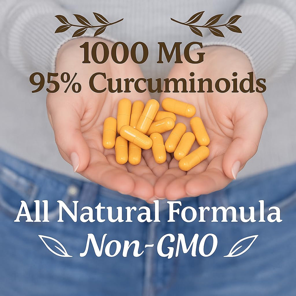 Me First Living Turmeric curcumin capsules ready for everyday wellness.