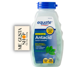 Me Gusta Shop Equate wintergreen 750 mg tablets brand label.