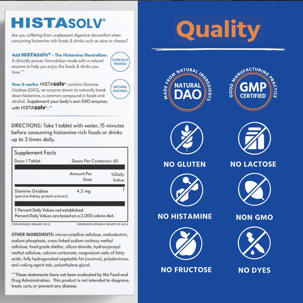 Medagel HISTAsolv 36000 HDU tablet close-up highlighting high potency.