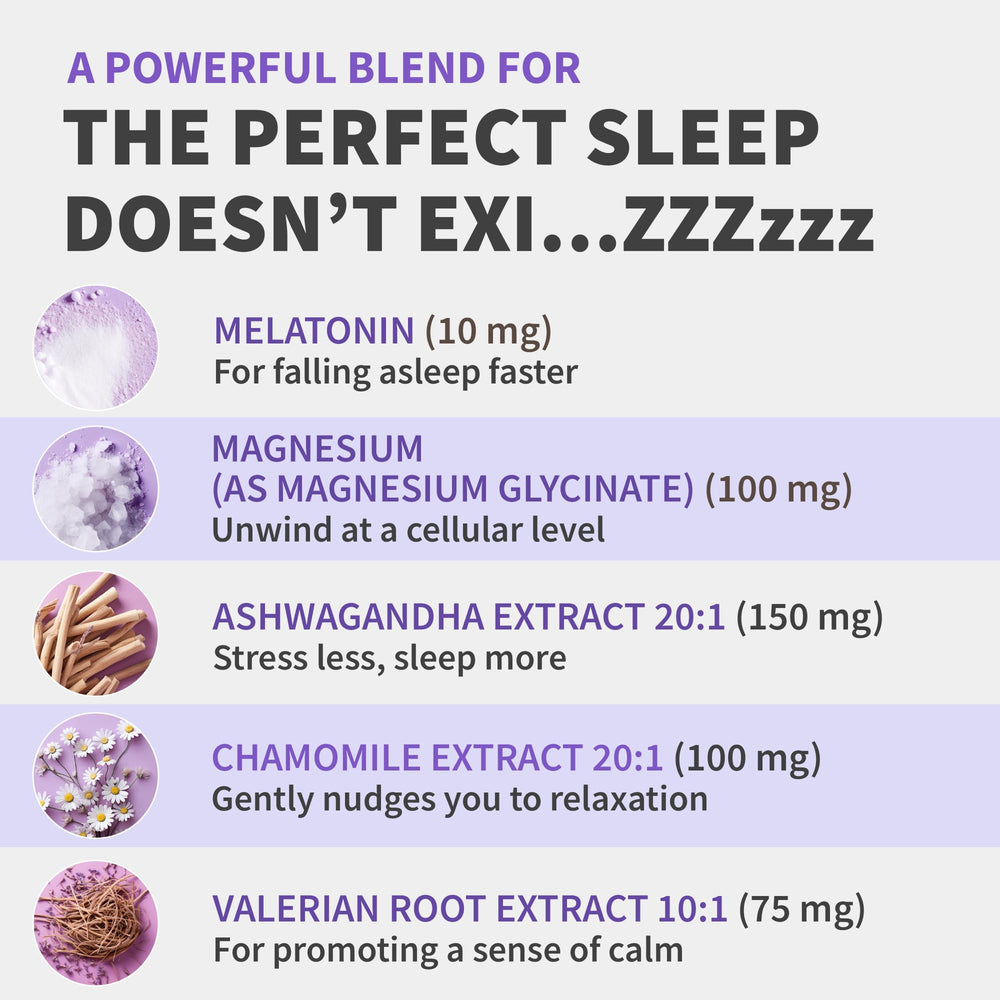 MEDCHOICE 12-in-1 melatonin label closeup highlighting ingredients and strength.