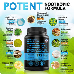 MEDCHOICE nootropic capsules closeup highlights vegan brain support for daily use.