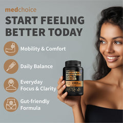 MEDCHOICE BioPerine absorption panel suggests enhanced uptake for better absorption.