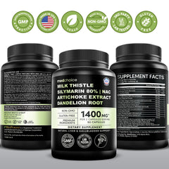 MEDCHOICE pack of 2 bottles illustrating convenient daily liver care