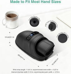 Medcursor Hand Massager rechargeable battery with long runtime indicator.
