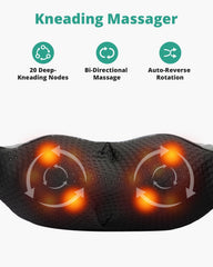 Medcursor massager heat feature with warming for neck and shoulder comfort