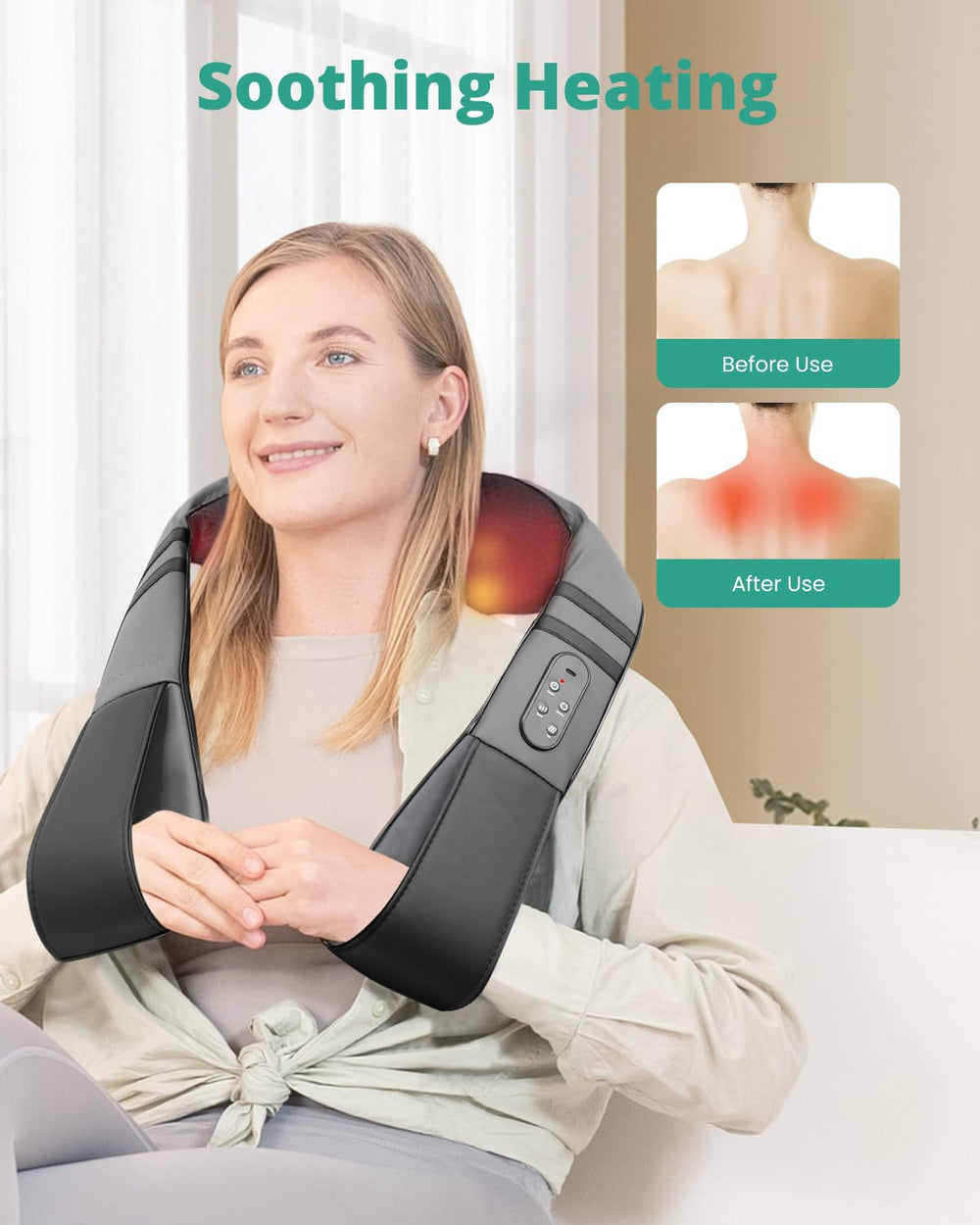 Medcursor neck massager strap adjustable design for personalized pressure in daily use