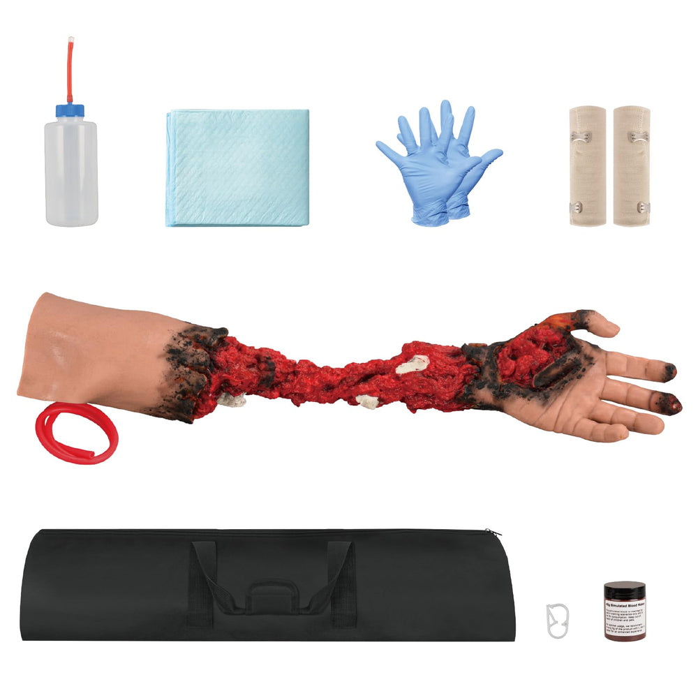 MedEduQuest wound dressing practice setup for comprehensive training
