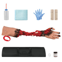 MedEduQuest wound dressing practice setup for comprehensive training