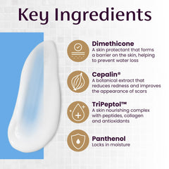 Mederma PM Intensive application demonstrates fast absorption for nightly use.