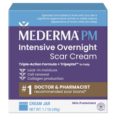 Mederma PM Intensive Night Cream tube ready for overnight scar care.